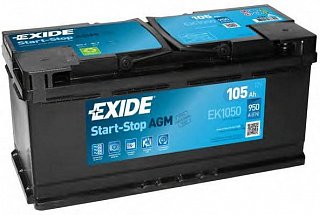 EXIDE AGM Exide AGM 12V 105Ah 950A EK1050