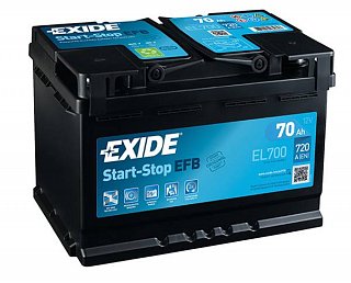 EXIDE AGM Exide EFB 12V 70Ah 760A EL700