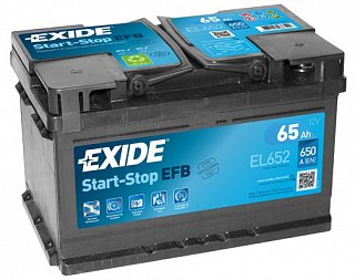EXIDE AGM Exide Start-Stop EFB 12V 65Ah 650A EL652