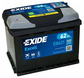EXIDE EXCELL Exide Excell 12V 62Ah 540A EB621