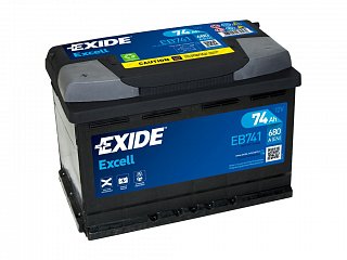 EXIDE EXCELL EXIDE EXCELL 12V 74AH 680A EB741