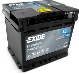 EXIDE PREMIUM Exide Premium 12V 53Ah 540A EA530
