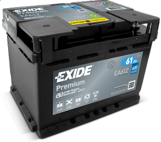 EXIDE PREMIUM Exide Premium 12V 61Ah 600A EA612