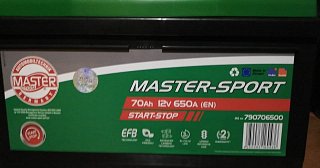 MASTER SPORT EFB Master-Sport EFB 12V 70AH 650A 790706500