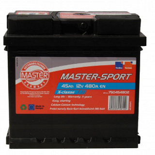 MASTER-SPORT Master-Sport 12V 45Ah 480A 780454802