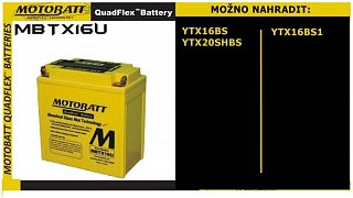 MOTOBATT 12V/ 19AH (P+L) MBTX16U