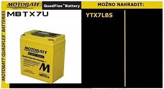 MOTOBATT 12V/ 8AH (P) MBTX7U