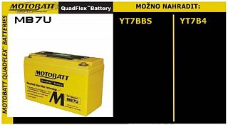 MotoBatt MOTOBATT 12V/ 6,5AH (L) MB7U