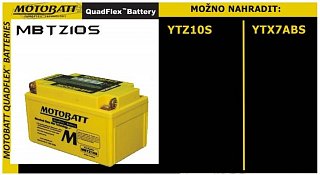 MotoBatt MOTOBATT 12V/ 8,6AH (P+L) MBTZ10S