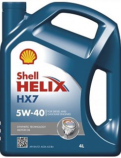 SHELL HELIX HX7 5W-40 4L SH HP540-4