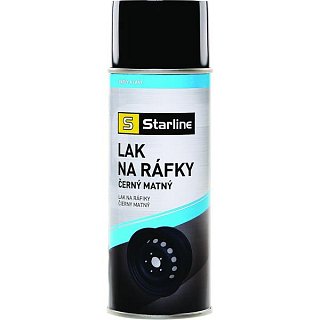 STARLINE Lak na ráfiky čierny matný, sprej 400 ml