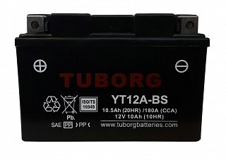 Tuborg TUBORG YT12A-BS 12V 10,5AH 180A