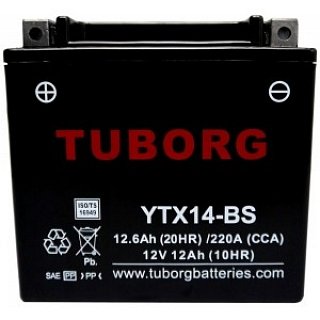 Tuborg Tuborg YTX14-BS 12V 12,6Ah 220A