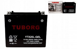 Tuborg TUBORG YTX20L-GEL 12V 18,9AH 300A