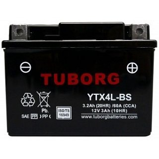 Tuborg Tuborg YTX4L-BS 12V 3,2Ah 60A