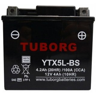 Tuborg Tuborg YTX5L-BS 12V 4,2Ah 100A