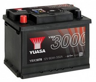 YUASA Yuasa 12V 62Ah 550A YBX3078