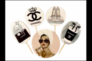 Cukrová dekorácia  -  Coco Chanel sada