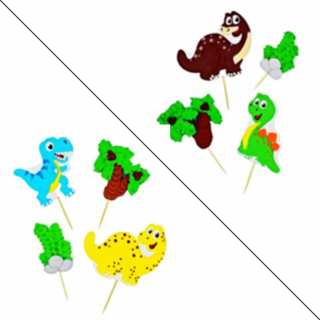 Cukrová dekorácia - Dino 2D zápichy