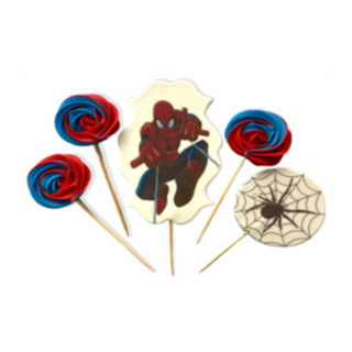 Cukrová dekorácia - Spiderman sada zápichov