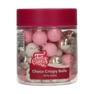 FunCakes Choco chrumkavé guličky – Girly Glam 130g
