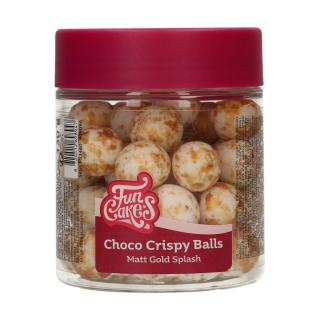 FunCakes Choco chrumkavé guličky - Matt Gold Splash 130g