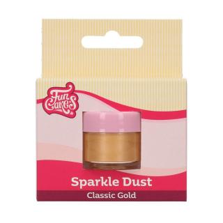 FunCakes prášková farba  zlatá - classic gold  2,5g