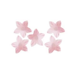 Oblátková kvetinka mini ružová  - 10 ks