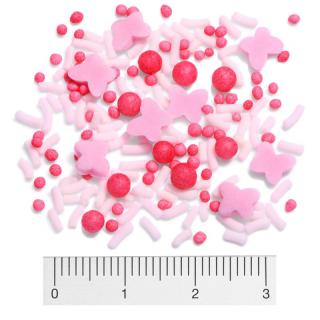 Saracino sprinkles ružový detský mix100g - (pink baby mix)