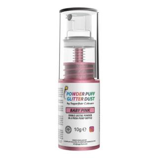Sugarflair práškový Sprej Glitter Dust - Baby pink - 10g