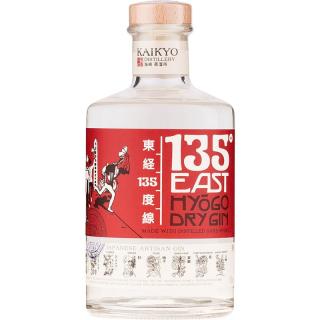 135 East Hyogo Dry Gin, 42%, 0.7 L (čistá fľaša)