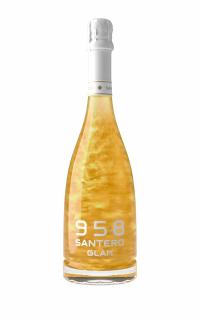 958 Santero Gold Glam Extra Dry, 10%, 0.75 L (čistá fľaša)