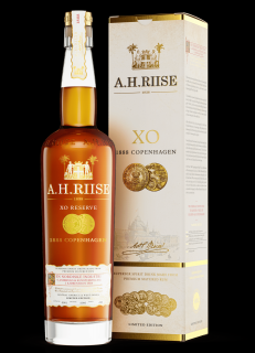 A.H. Riise XO Reserve Copenhagen Gold Medal Rum, GIFT, 40%, 0.7 L (darčekové balenie)