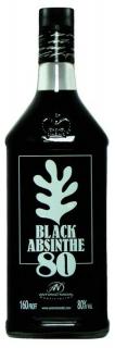 Absinthe Black, 80%, 0.7 L (čistá fľaša)