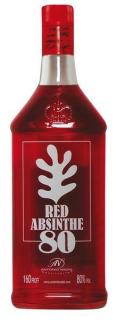 Absinthe Red, 80%, 0.7 L (čistá fľaša)