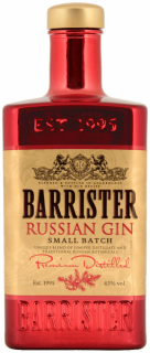 Barrister Russian Gin, 43%, 0.7 L (čistá fľaša)