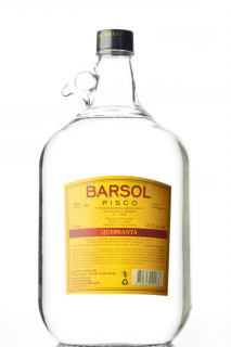 Barsol Pisco Quebranta, 41.3%, 4 L (čistá fľaša)