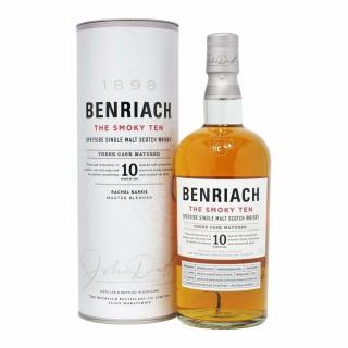 Benriach The Smoky Ten Single Malt Whisky 10 Y.O., GIFT, 46%, 0.7 L (darčekové balenie)