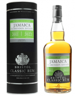 Bristol Classic Rum Jamaica Clarendon Estate 2011 Pot Still, GIFT, 47%, 0.7 L (darčekové balenie)