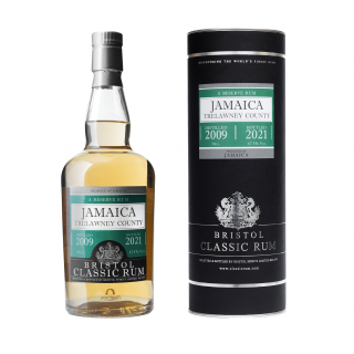 Bristol Classic Rum Jamaica Trelawney County 2009, GIFT, 47.5%, 0.7 L (darčekové balenie)