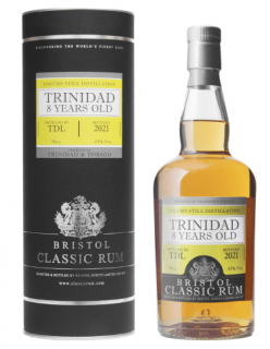 Bristol Classic Rum Trinidad 8 Y.O. TDL, GIFT, 43%, 0.7 L (darčekové balenie)