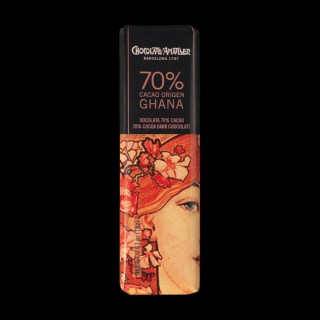 Chocolate Amatller 70% Ghana, 18g (čistá fľaša)