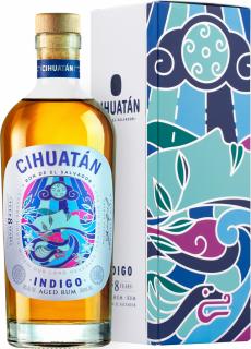 Cihuatán Indigo 8 Y.O., GIFT, 40%, 0.7 L (darčekové balenie)