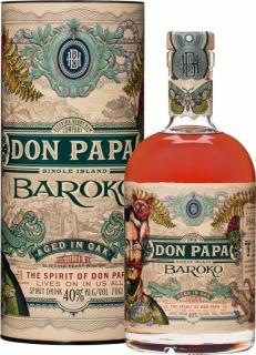 Don Papa Baroko, GIFT, 40%, 0.7 L (darčekové balenie)