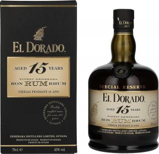 El Dorado 15 Y.O. Special Reserve, GIFT, 43%, 0.7 L (darčekové balenie)