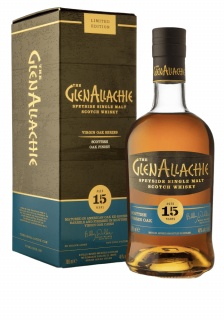 GlenAllachie 15 Y.O. Scottish Oak Finish, GIFT, 48%, 0.7 L (darčekové balenie)