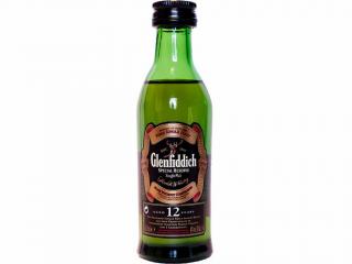 Glenfiddich 12 Y.O., 40%, 0.05 L (čistá fľaša)