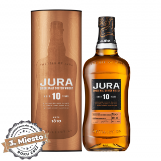 Jura 10 Y.O. Single Malt Whisky, GIFT, 40%, 0.7 L (darčekové balenie)