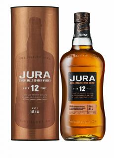 Jura 12 Y.O. Single Malt Whisky, GIFT, 40%, 0.7 L (darčekové balenie)