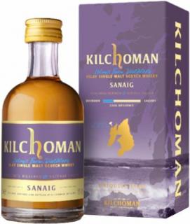 Kilchoman Islay Single Malt Scotch Whisky Sanaig, GIFT, 46%, 0.05 L (darčekové balenie)